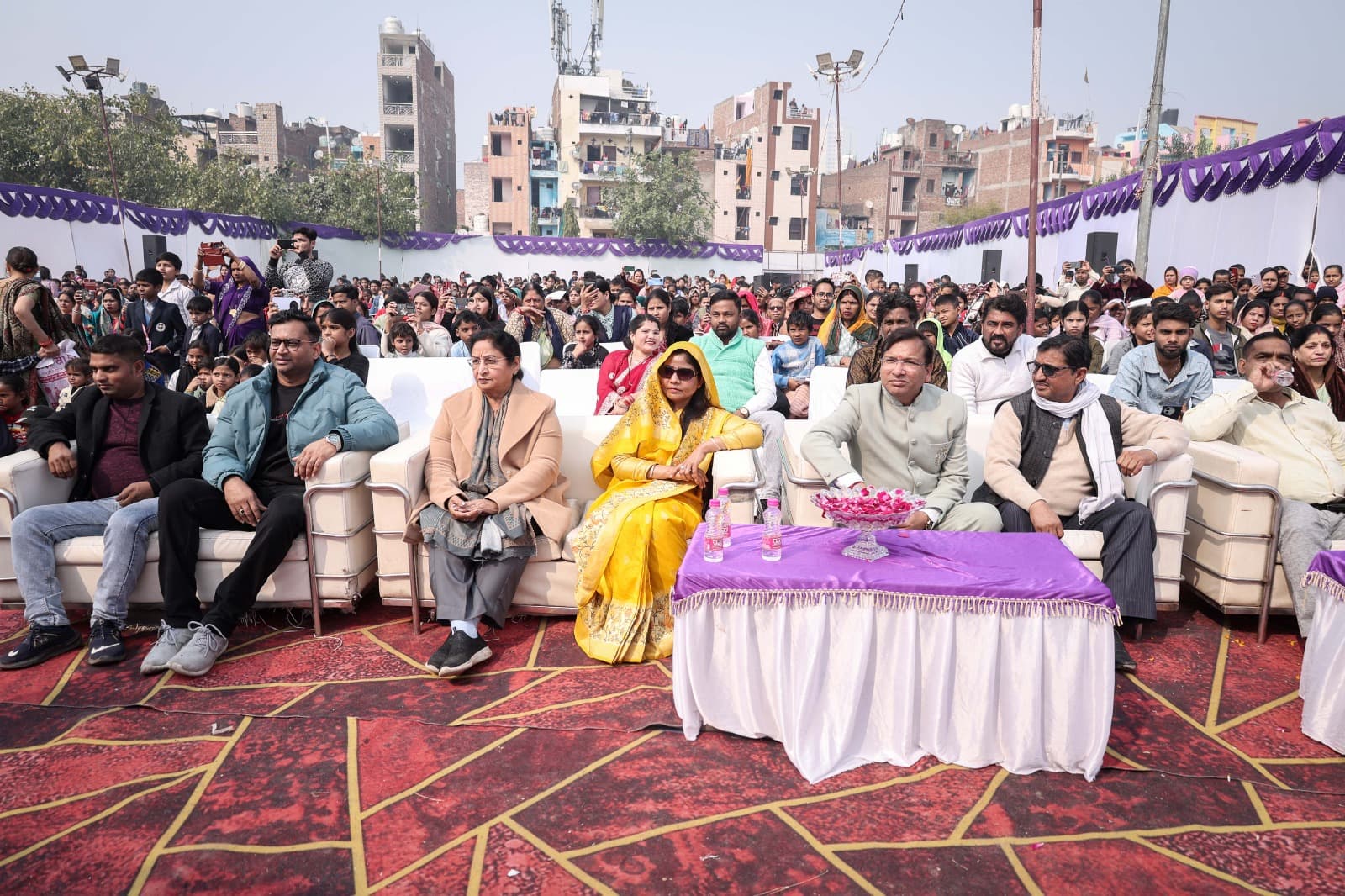 Audience at school event